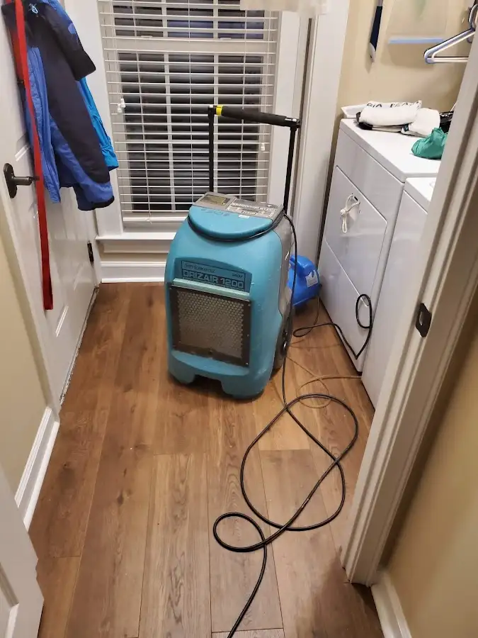 Commercial dehumidifier deployed for Flood Damage Cleanup in Antioch